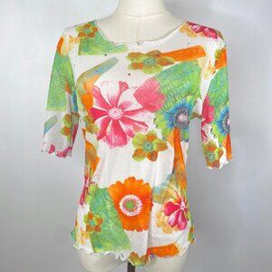 Suzanna Paris - Mesh Floral T-shirt